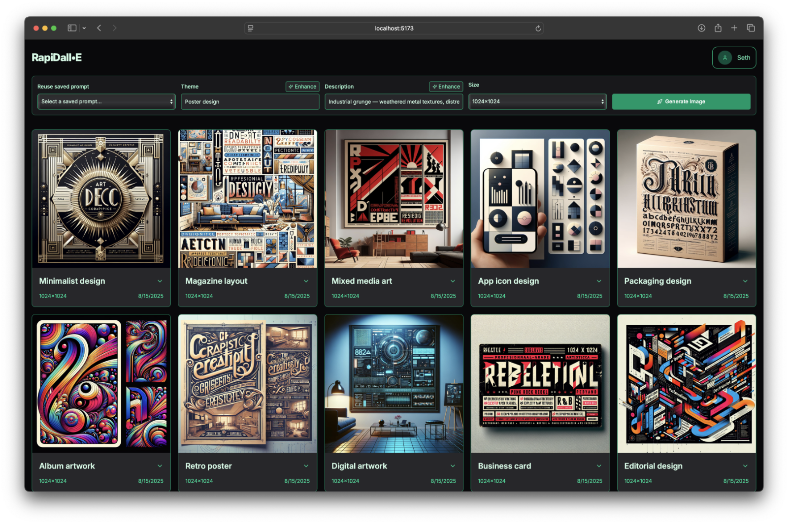 3D rendering of photo strip